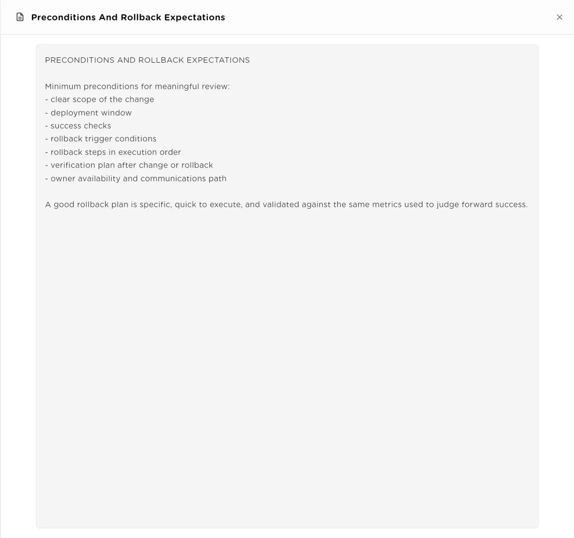 Preview panel showing the full text of a knowledge base source